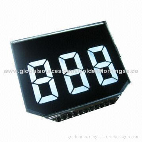 7-segment Custom LCD Panel, VA Negative, White Back-light